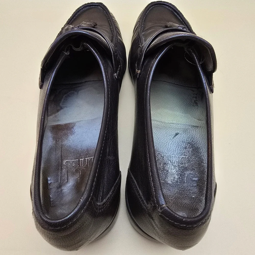 Nunn Bush Lites F21662 Mens Brown Leather Tassel Loafers Slip On Shoes 9.5 M‎